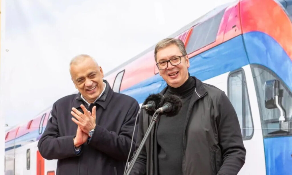Serbian President Aleksandar Vucic inaugurates the Novi Sad-Subotica section of the Hungary-Serbia high-speed railway on October 3, 2025. Photo: from Wechat account of Chinese Embassy in Serbia