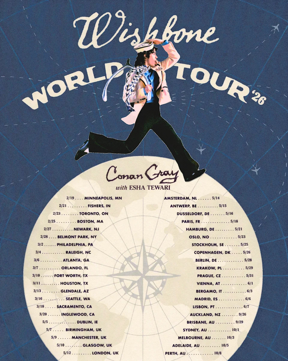 Conan Gray 2026 World Tour Dates