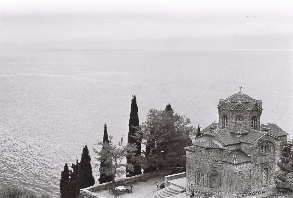 Ohrid in black white