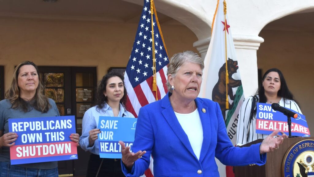 Rep. Brownley blames shutdown on GOP, calls for health care funding