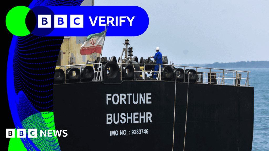 BBC Verify Live: Tracking data shows Iran tankers hiding locations again - and how much Russian oil goes to India?