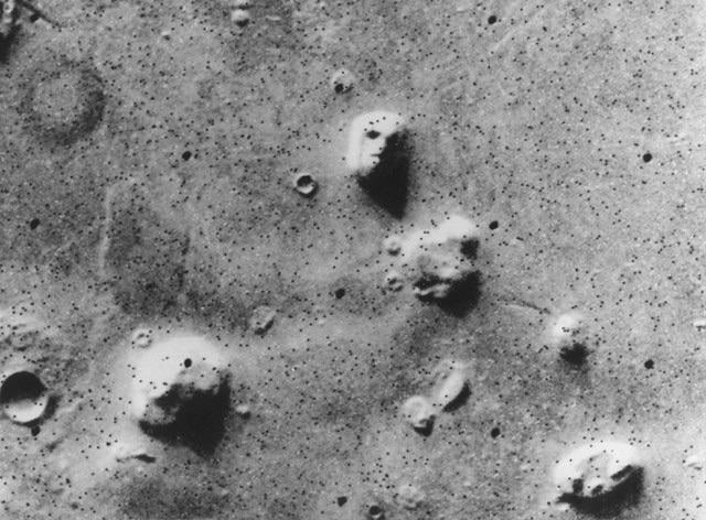 The face on Mars taken July 25th, 1976 by NASA Viking 1 Orbiter
