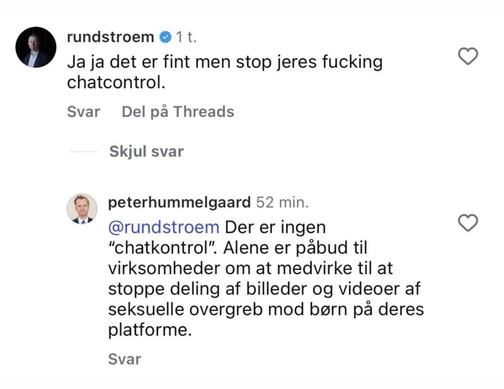 Hunnelgaard: There is no ChatControl