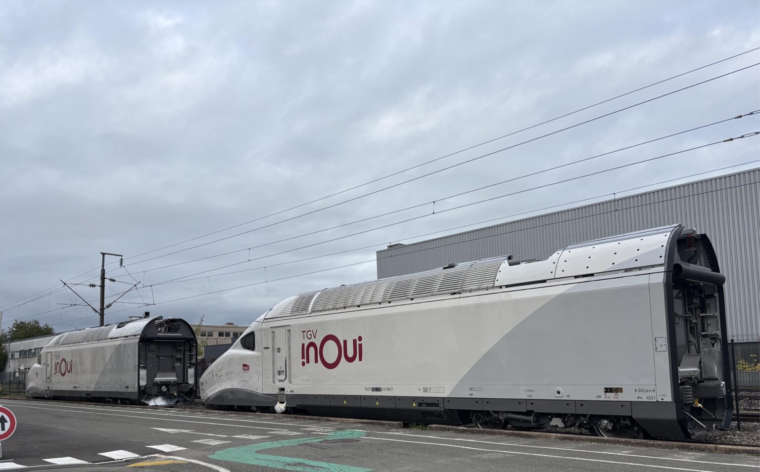 2 TGV-M power cars fresh from the factory…