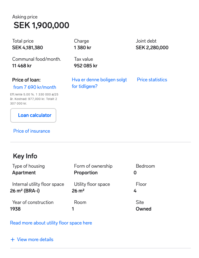 Norway finn.no pricing structure