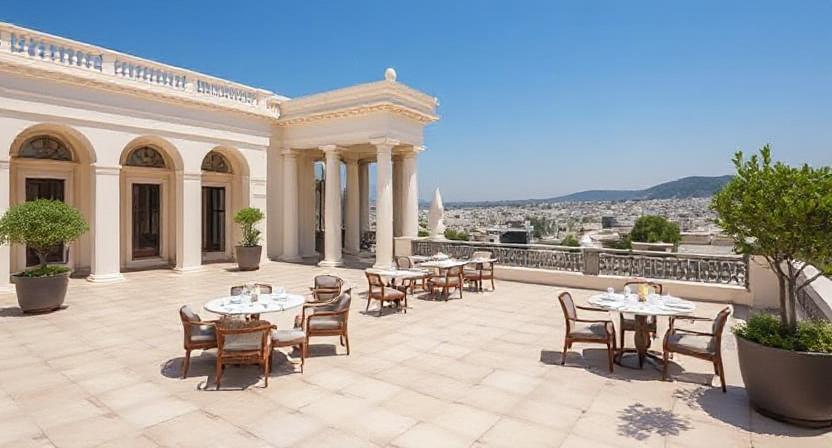 Athenaeum Eridanus Luxury Hotel in Athens, Greece Combines Neoclassical Heritage with Modern Luxury, Featuring the Wellness Facilities and Rooftop Dining