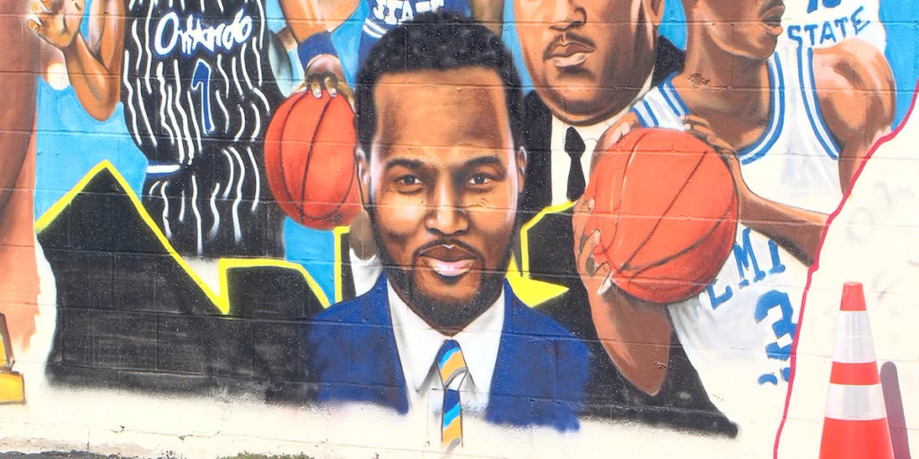 Local artist paints mural of Memphis legends, including Action News 5’s Sports Director Doc Holliday