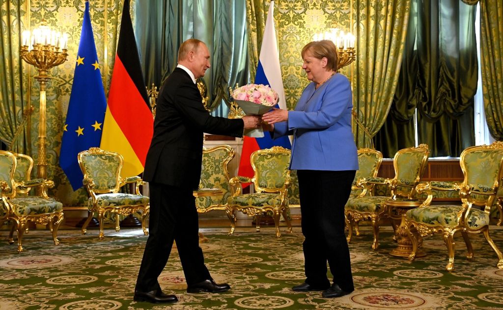 Merkel-Putin meeting in Moscow