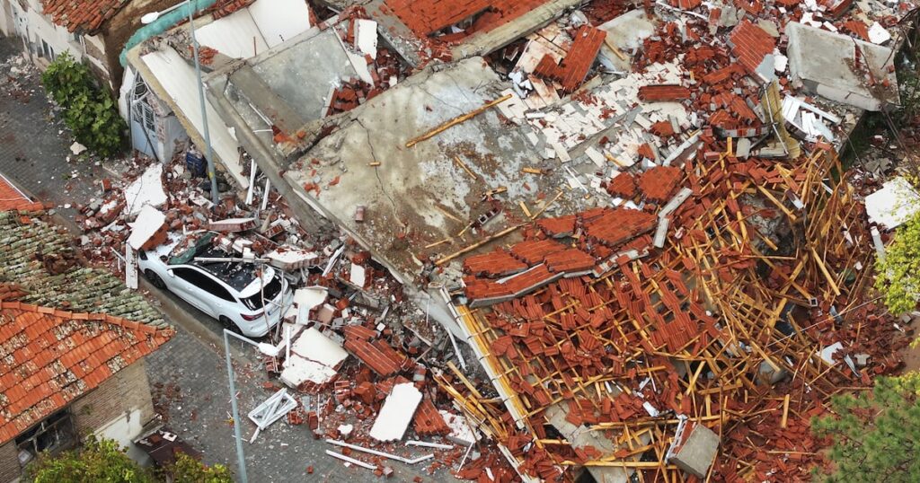 Buildings collapse as earthquake hits western Turkey