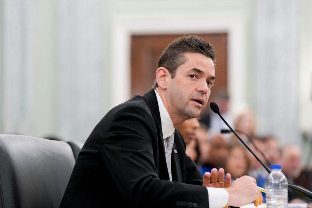 Jared Isaacman’s recent interview for the top job at NASA turned into a tense examination of the fintech billionaire’s vision, his plans to make cuts at the agency, and the role companies like Elon Musk’s SpaceX will play in its future, people familiar with the matter said.
