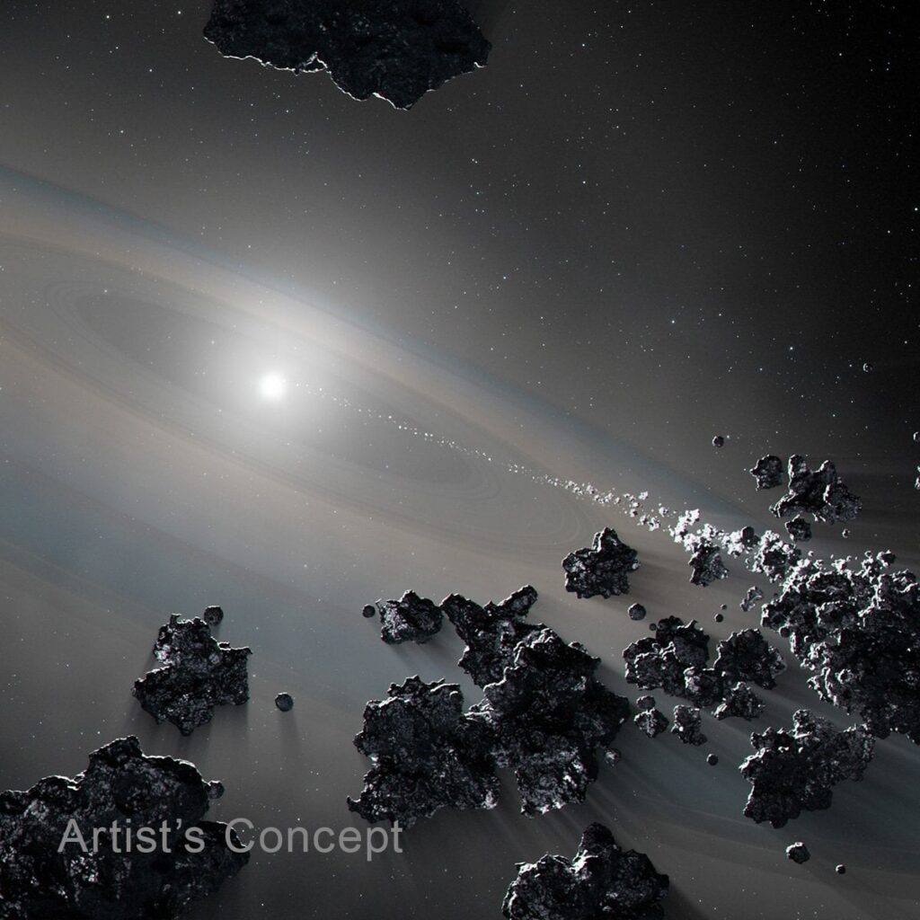 News from Keck Observatory: A dead star has been spotted ripping a planet apart!