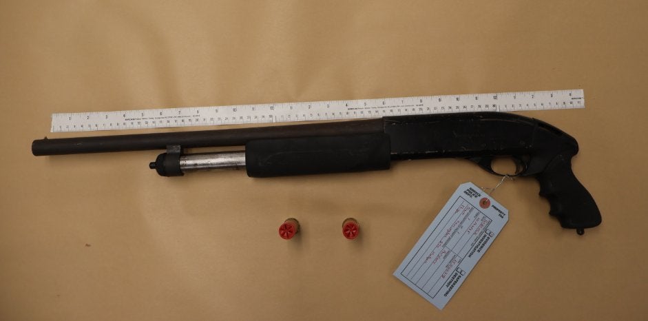 Man arrested after being accused of breaking into apartment with shotgun and stealing car