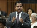 Minister of Public Safety Gary Anandasangaree rises during Question Period on Parliament Hill in Ottawa, Wednesday Sept. 24, 2025. THE CANADIAN PRESS/Adrian Wyld