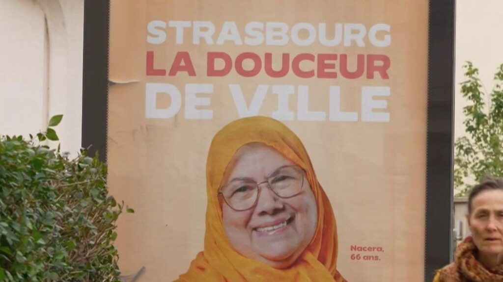 In Strasbourg, a veiled woman on city posters triggers a wave of criticism In Strasbourg, a veiled woman on city posters triggers a wave of criticism