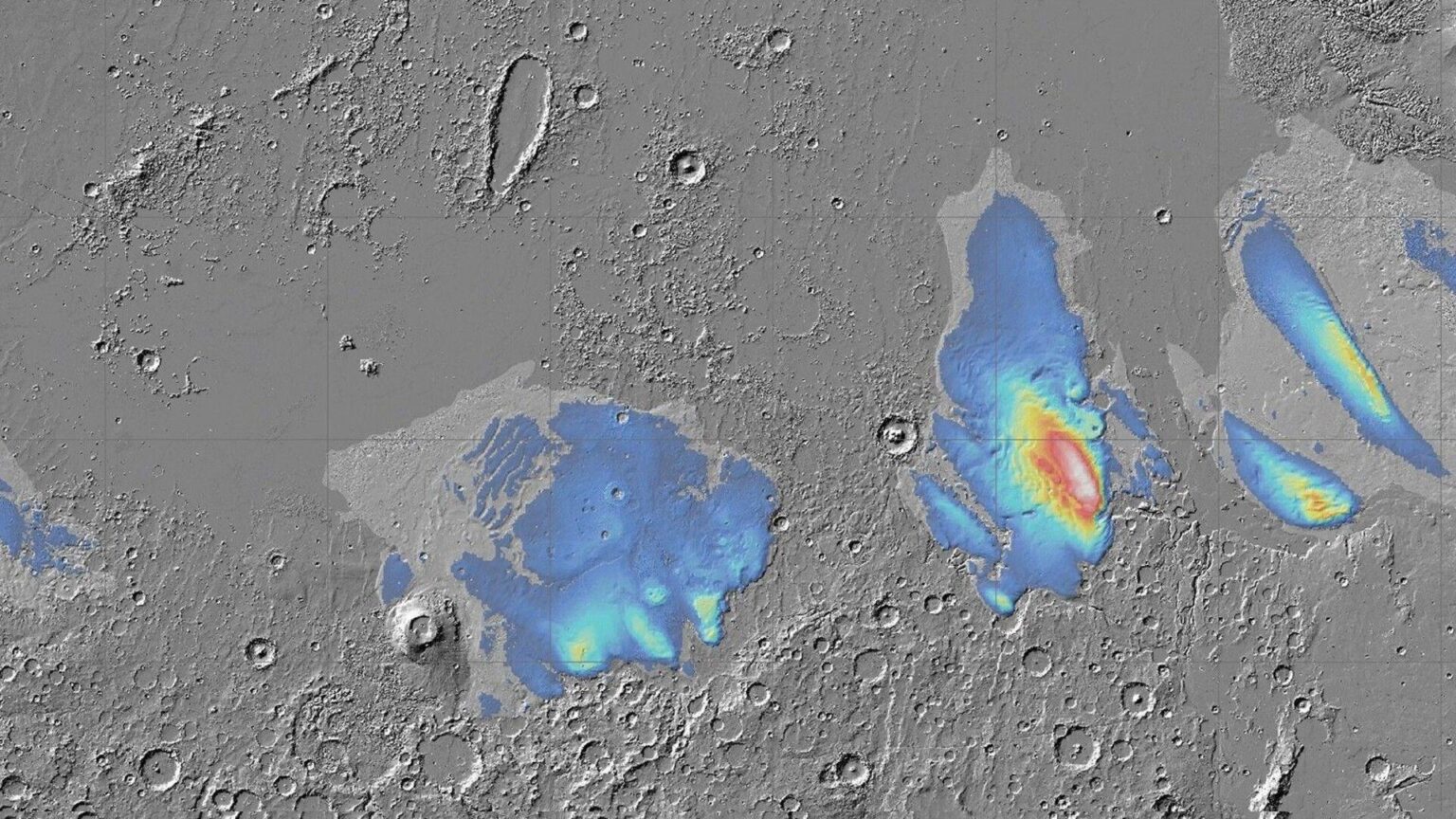 Volcanic explosions on Mars may have left massive ice deposits at its equator, a new study has found
