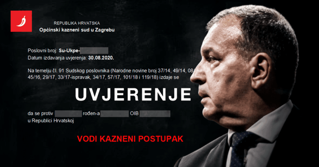 Beros could not receive a certificate of impunity. Was a condition for the job he got