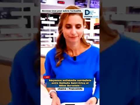 Little joke about anti-Semitism off-screen on the Franceinfo set