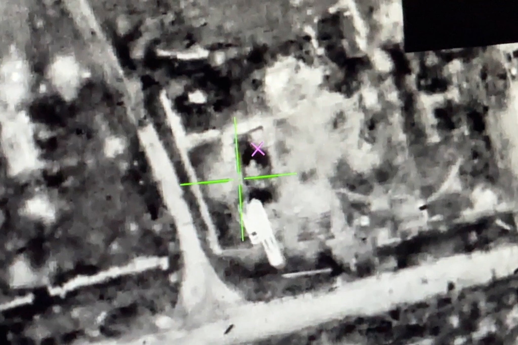 The drone operators rely on video feed to make sure their targets are accurate
