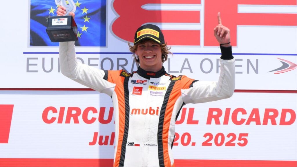 Tymek Kucharczyk won the race at Monza. The Pole is the Euroformula Open champion