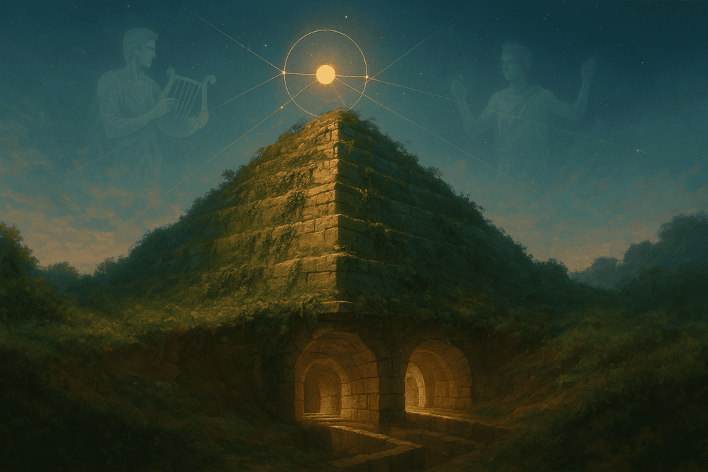Greek stepped pyramid of Amphion