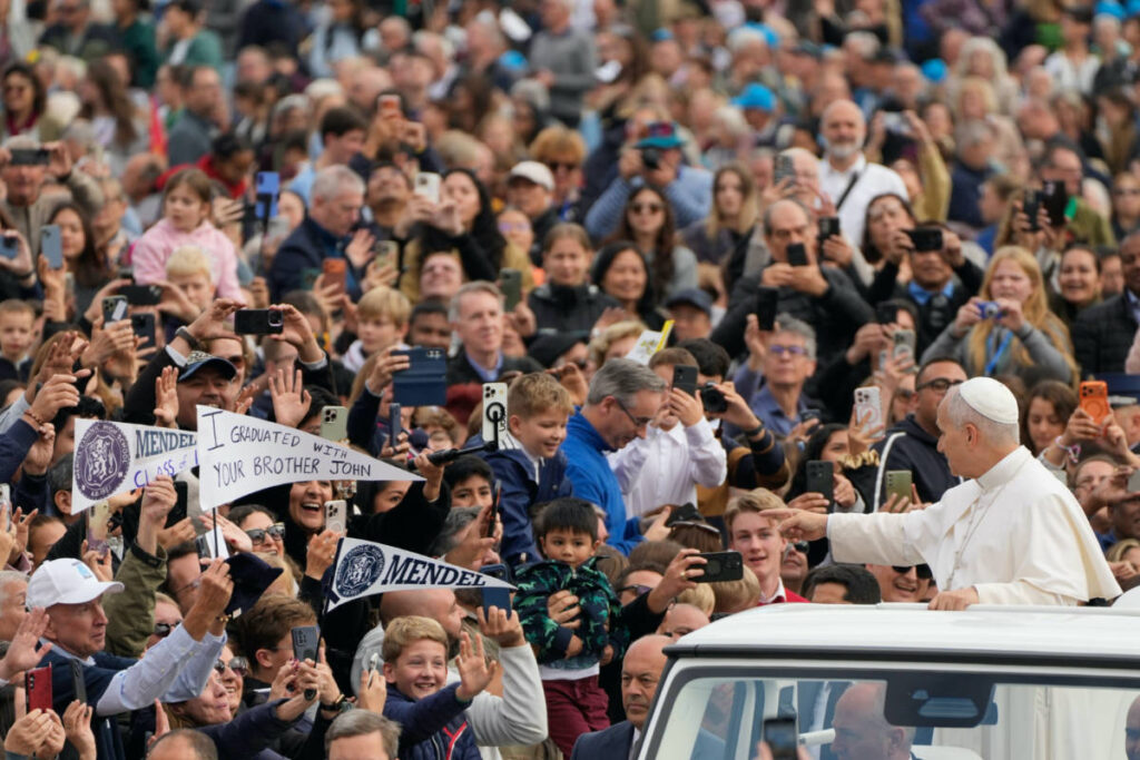 Pope condemns antisemitism and vows to fight it as tensions rise over Israel's war in Gaza