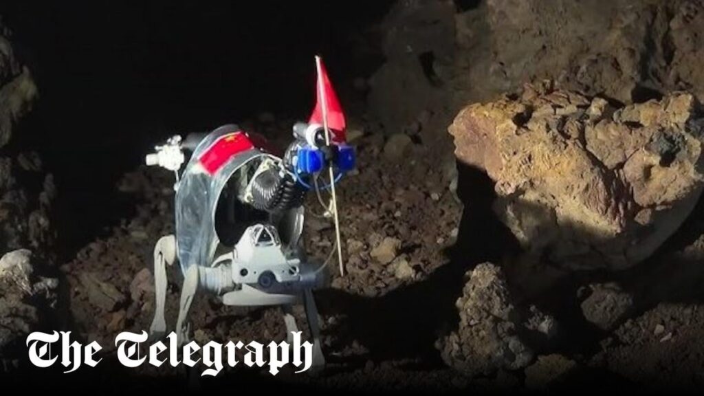 China trains robot dogs for lunar missions