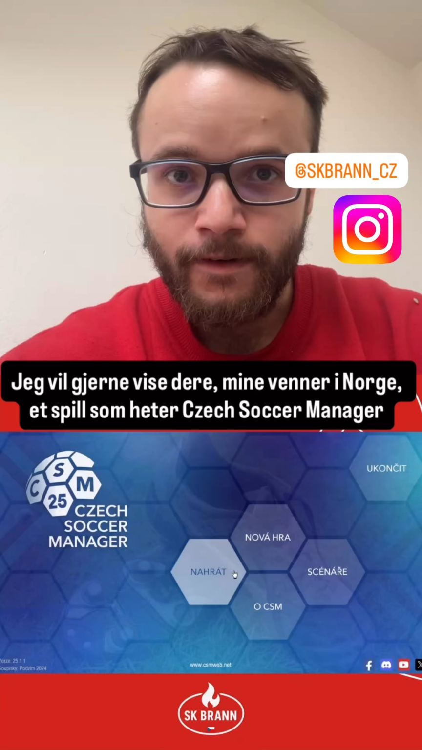 ⚽️ SK Brann in Czech based manager game 😅