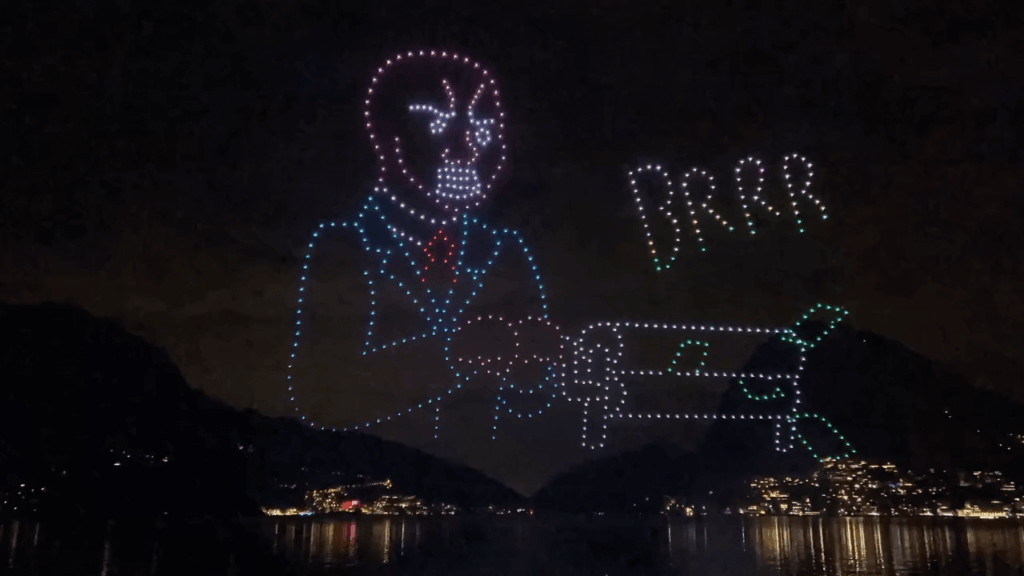 Bitcoin drone show in Lugano, Switzerland 🇨🇭