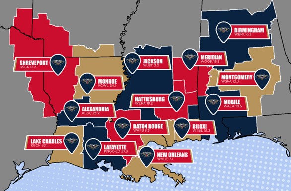 DIRECTV Adds Gray TV’s Gulf Coast Sports Network and NBA’s Pelicans