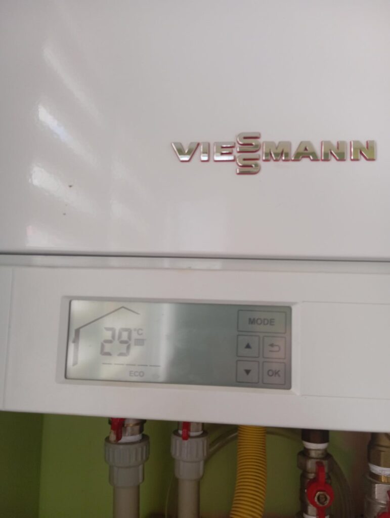 Setting of gas installation