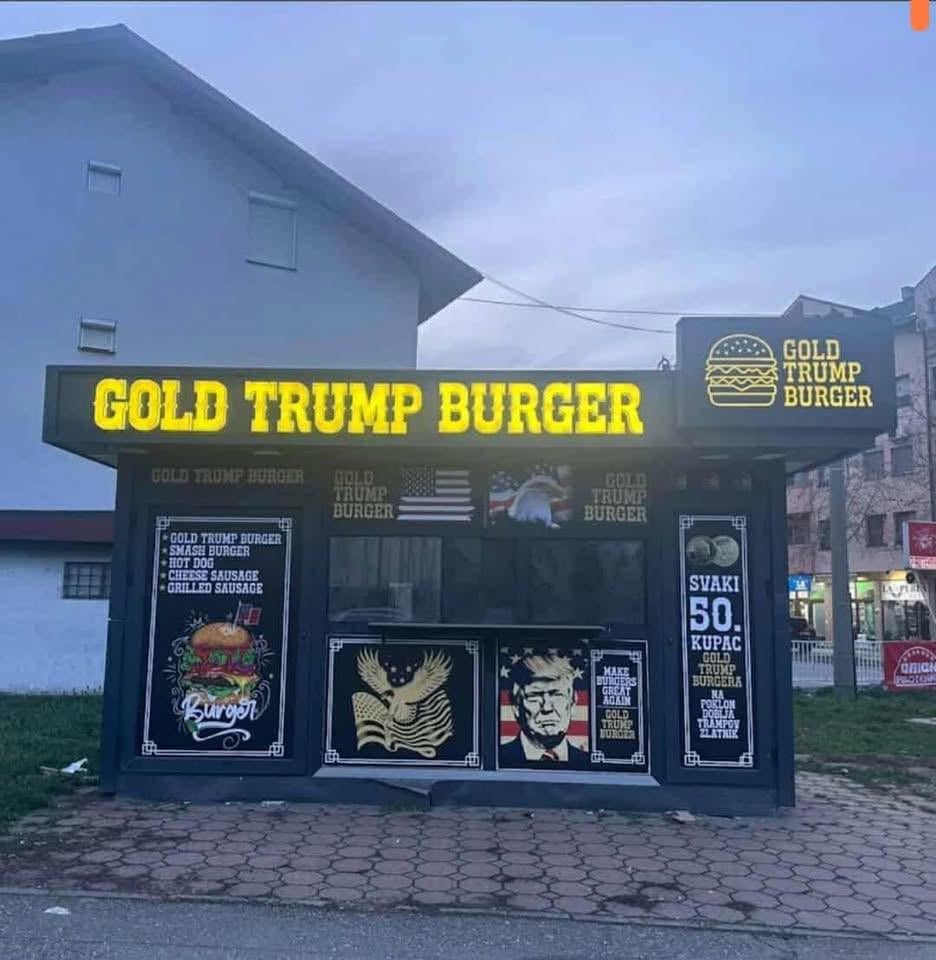 Gold Trump Burger | Bijeljina