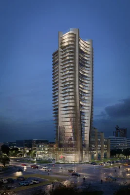 Alta Tower Belgrade Serbia bank building