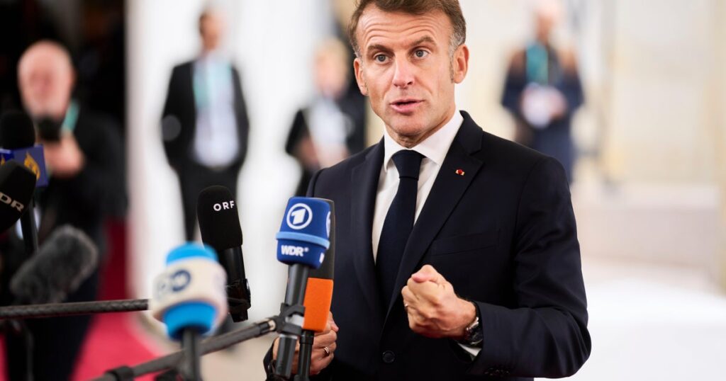 Macron says oil tanker off France is linked to Russia's shadow fleet and committed "serious wrongdoings"