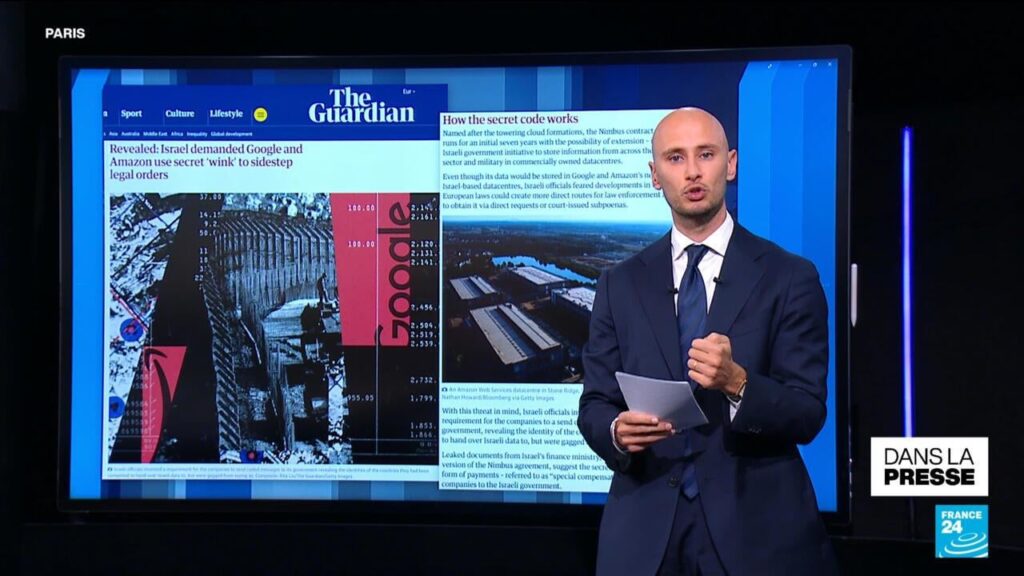 The Guardian reveals the existence of a secret agreement between Amazon, Google and Israel