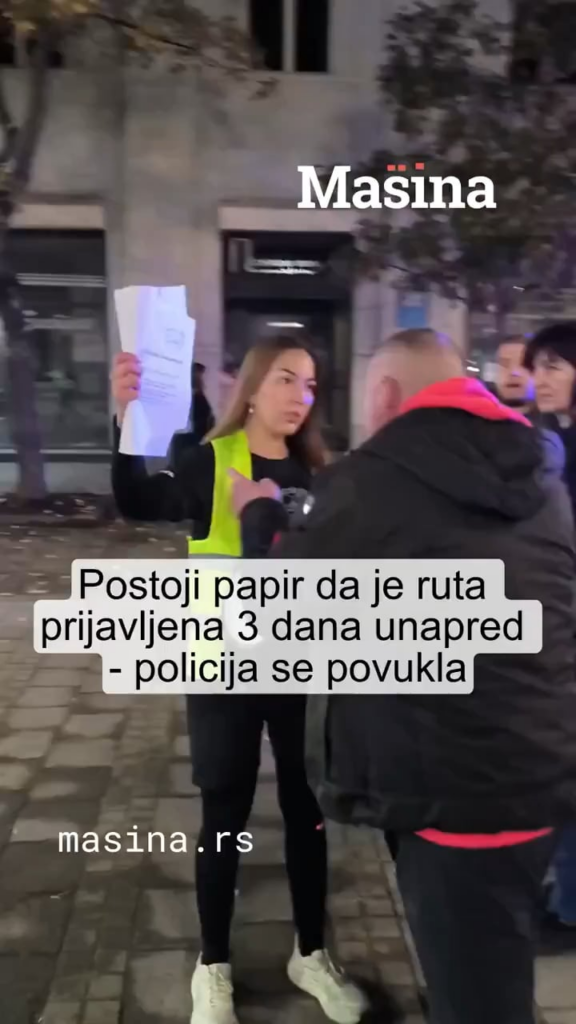 The police tried to prevent the column from Bogatić, but in vain