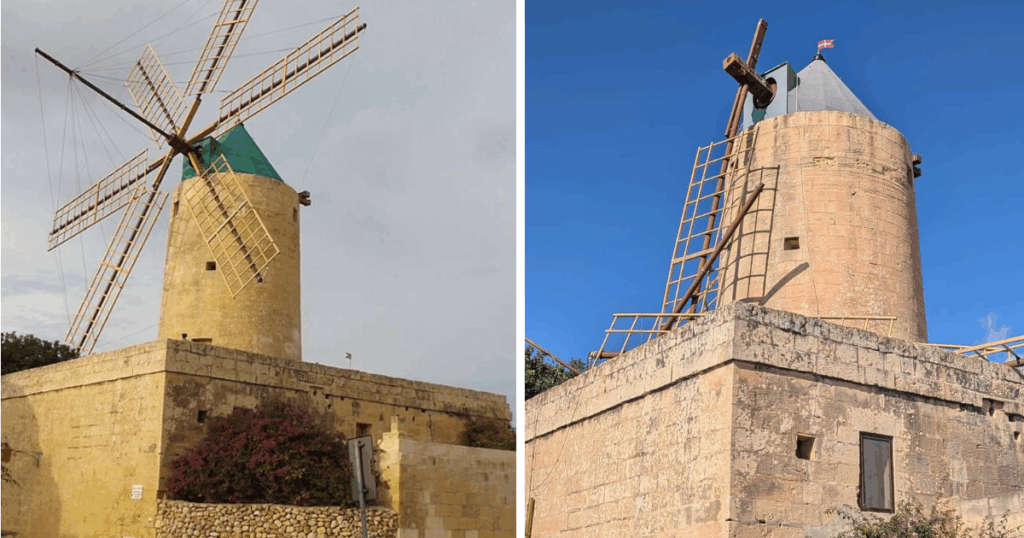 Three Heritage Malta workers in hospital after collapse at Ta' Kola windmill
