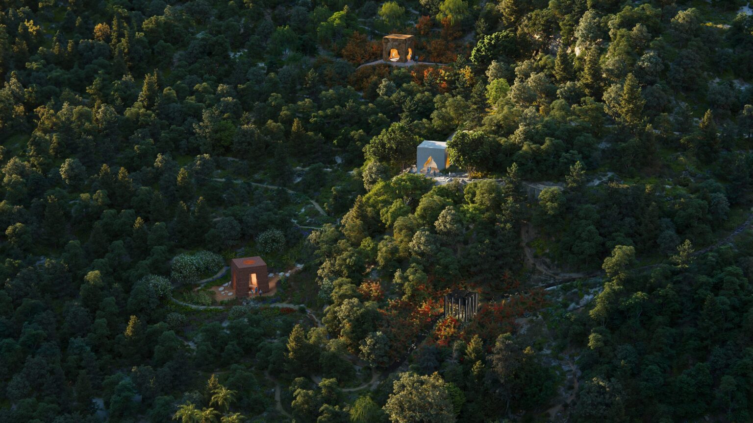 BIG to weave tree-like interfaith complex through Albanian hillside Faith Park by BIG