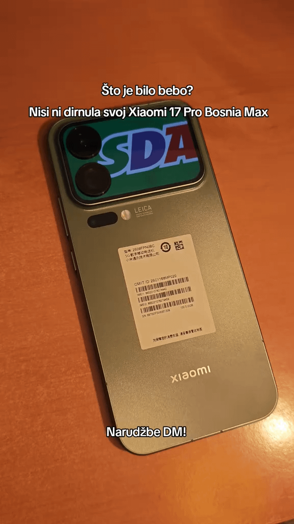 Xiaomi 17 pro Bosnia max