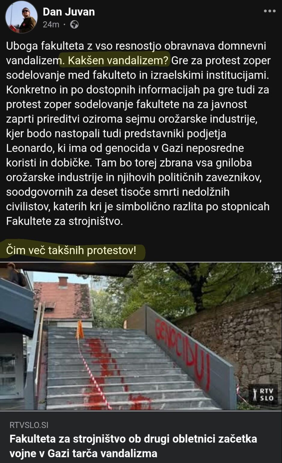 State Secretary of the Left does not understand what vandalism is