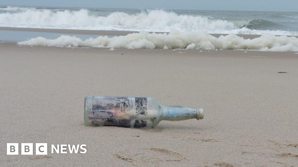 Barnstaple writer of message in a bottle found in Denmark sought