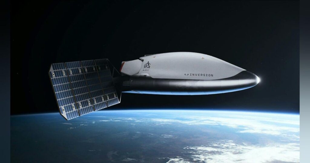 Inversion unveils Arc spacecraft for rapid space-based delivery and hypersonic testing