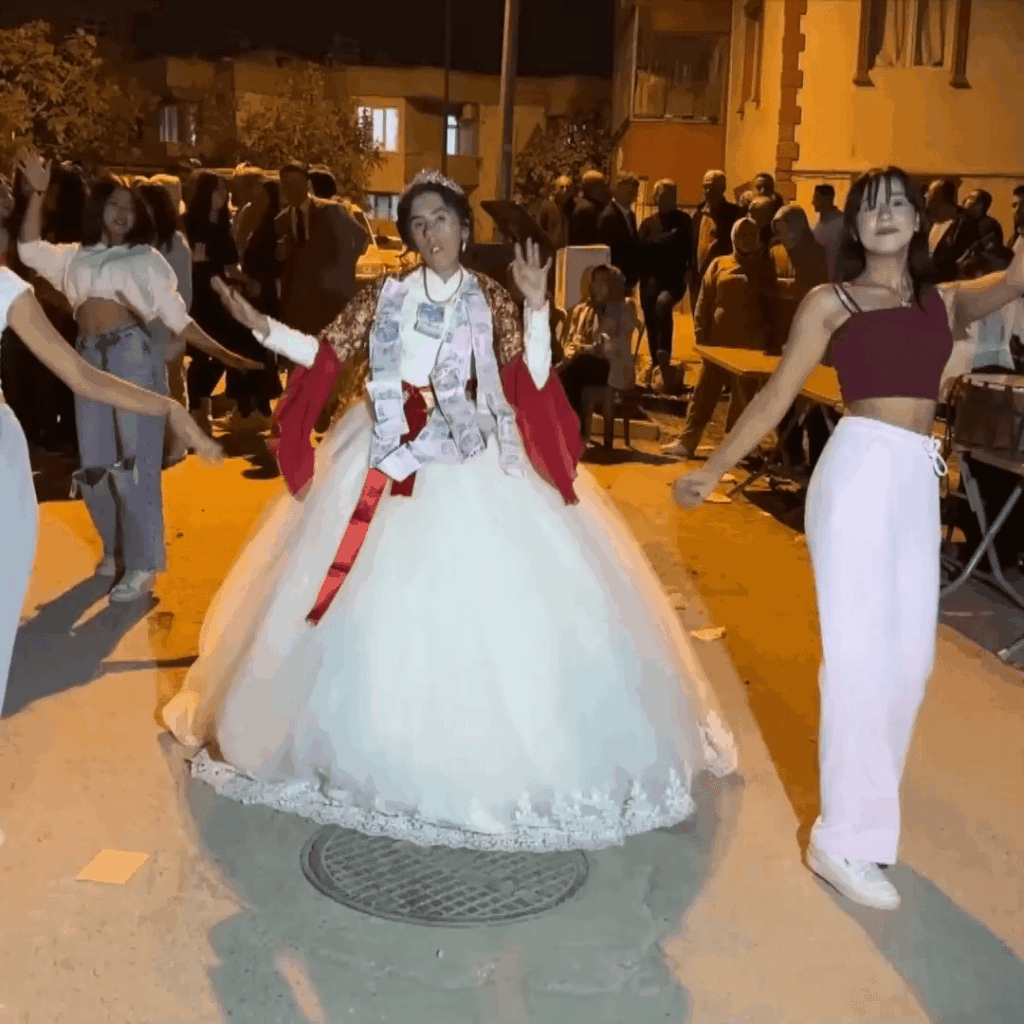 Residents of Kahramanmaraş in Turkey throw a mock wedding for girl with intellectual disability who wished to be a bride