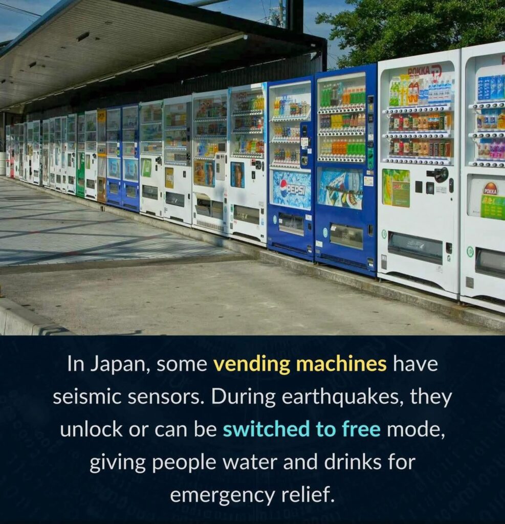 The automatic machines in Aiko, Japan, are designed to give people free products to people in earthquake or other natural disaster events. How can such applications be applied in a country like Türkiye in an earthquake zone? The automatic machines in Aiko, Japan, are designed to give people free products to people in earthquake or other natural disaster events. How can such applications be applied in a country like Türkiye in an earthquake zone?