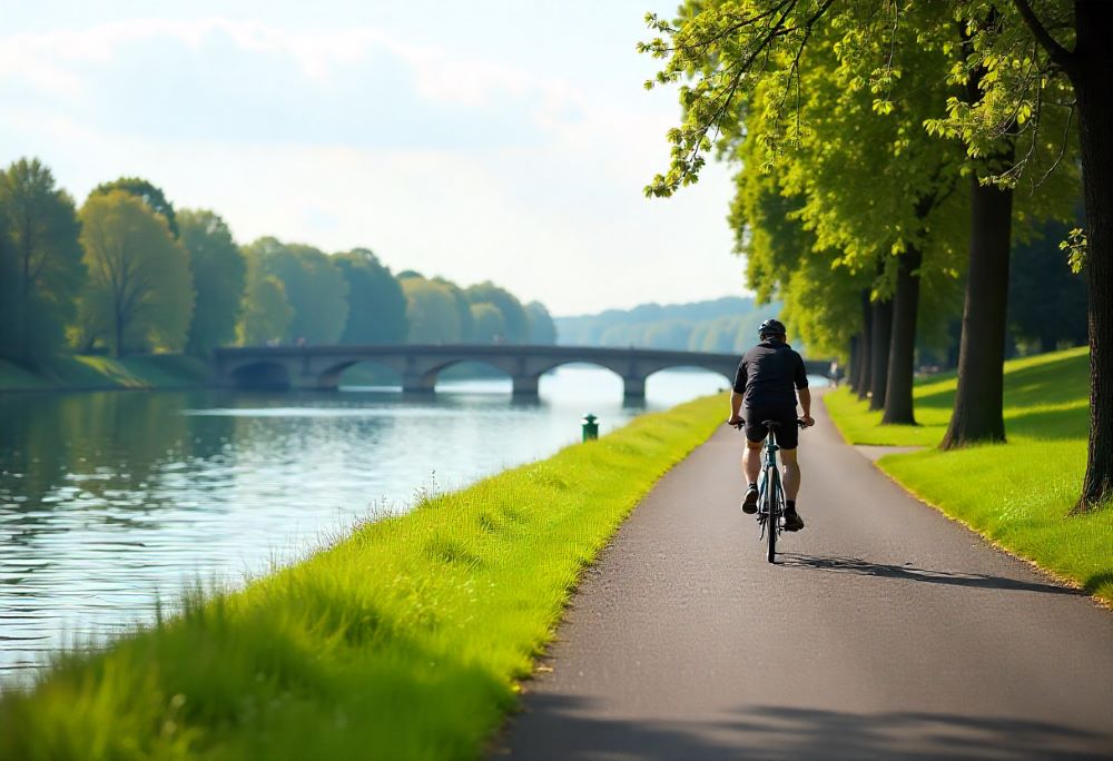 Rhine cycle route