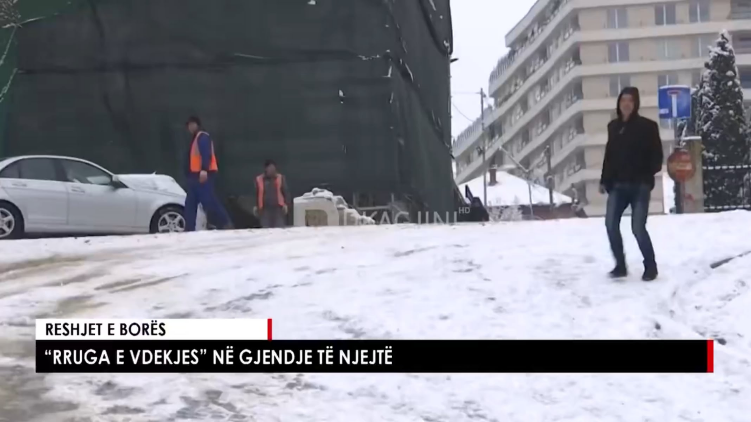 With the return of the snow in Pristina, the path of death returns also