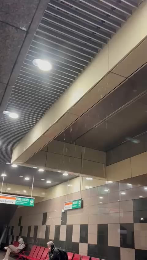 And it is raining outside, it rains