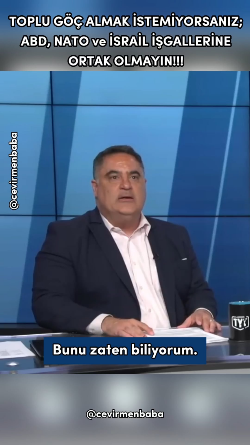 Cenk Uygur gave the example of Syrians in Türkiye and said, "If you do not want immigration, do not want regime changes in the Middle East."