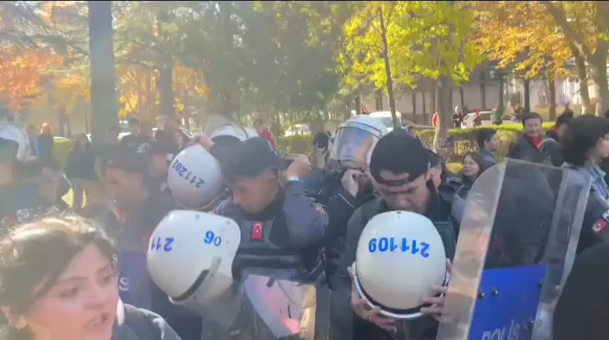 Police torture of young people protesting only the cafeteria at Hacettepe University.