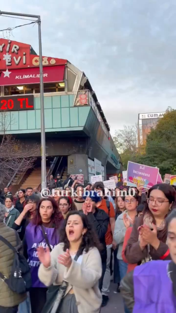 Women and lesbians marched against the 11th judicial package. | Ankara, Sakarya Street