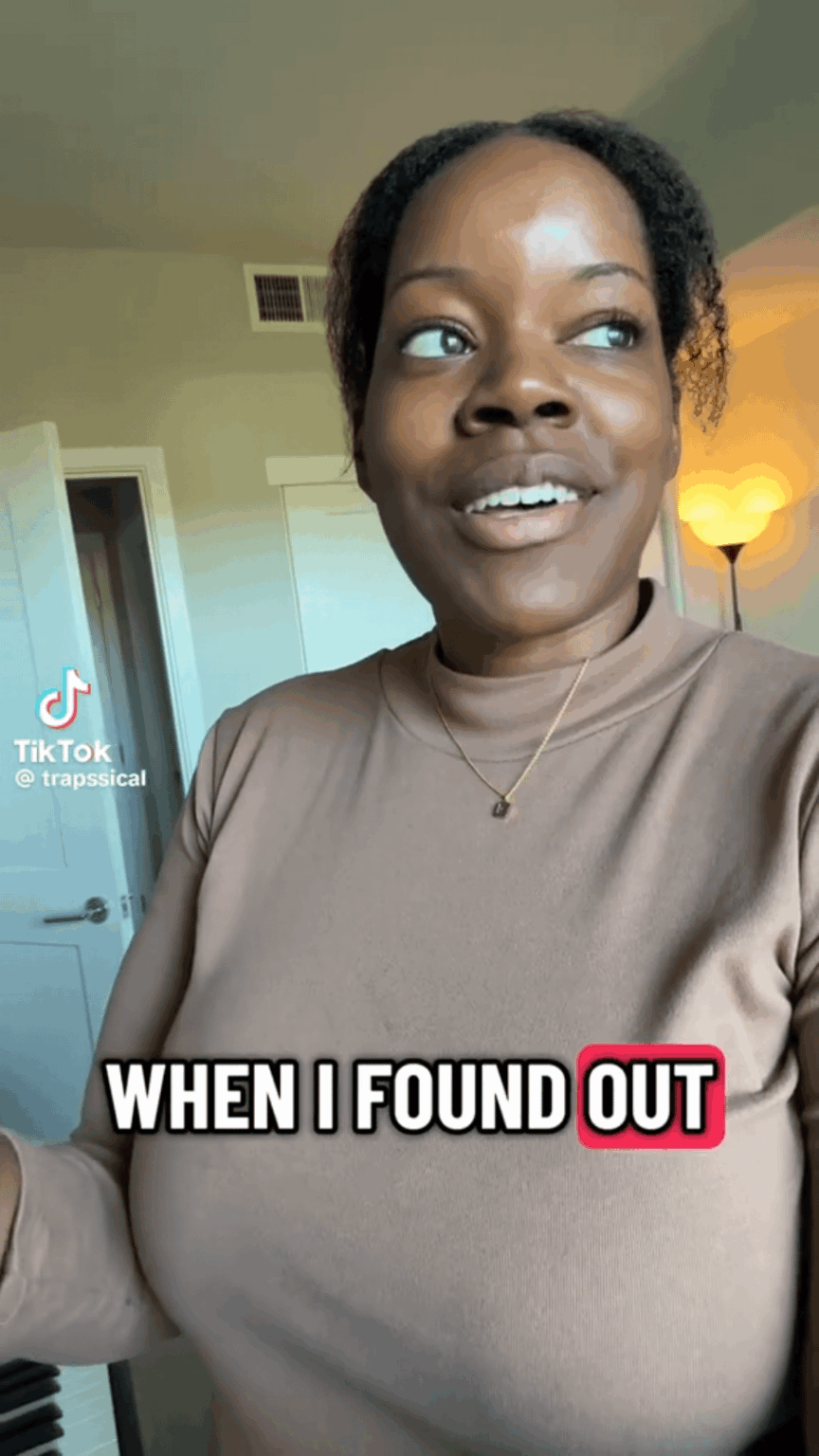 She was Today years old when she found out ...
